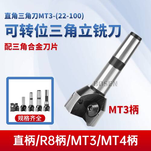 可转位三角立铣刀90度mt3莫氏