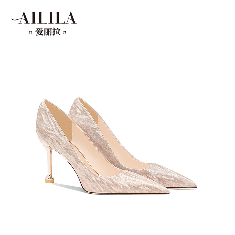 婚鞋女2025新款春季秀禾婚纱两穿新娘法式香槟色水晶高跟鞋不累脚,女鞋,浅口单鞋,淘宝优惠券,粉丝福利购,淘宝优惠卷