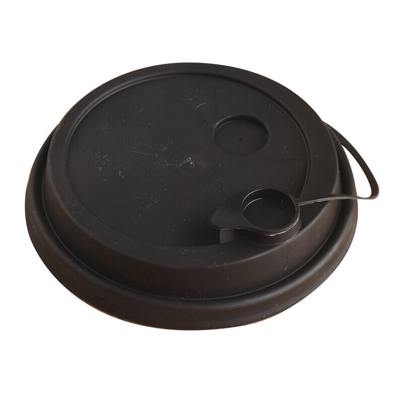 磨砂一次性防漏连体盖90口径奶茶杯盖塑料透明注塑杯盖打盖子