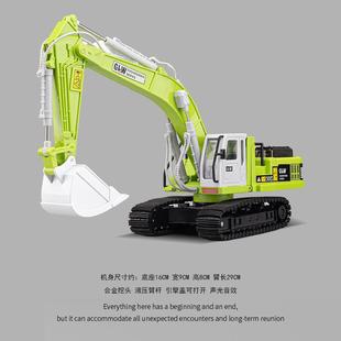 起重机吊机卡车挖掘机搅拌车男孩 大号合金吊车玩具儿童工程车套装