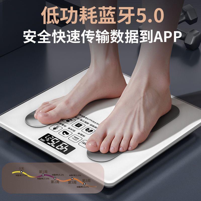 智能体脂秤高精度家用精准充电款体重秤减肥电子秤宿舍女生减脂秤