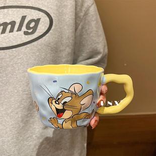 猫和老鼠马克杯办公室大耳朵陶瓷杯子生日礼物家用水杯早餐咖啡杯