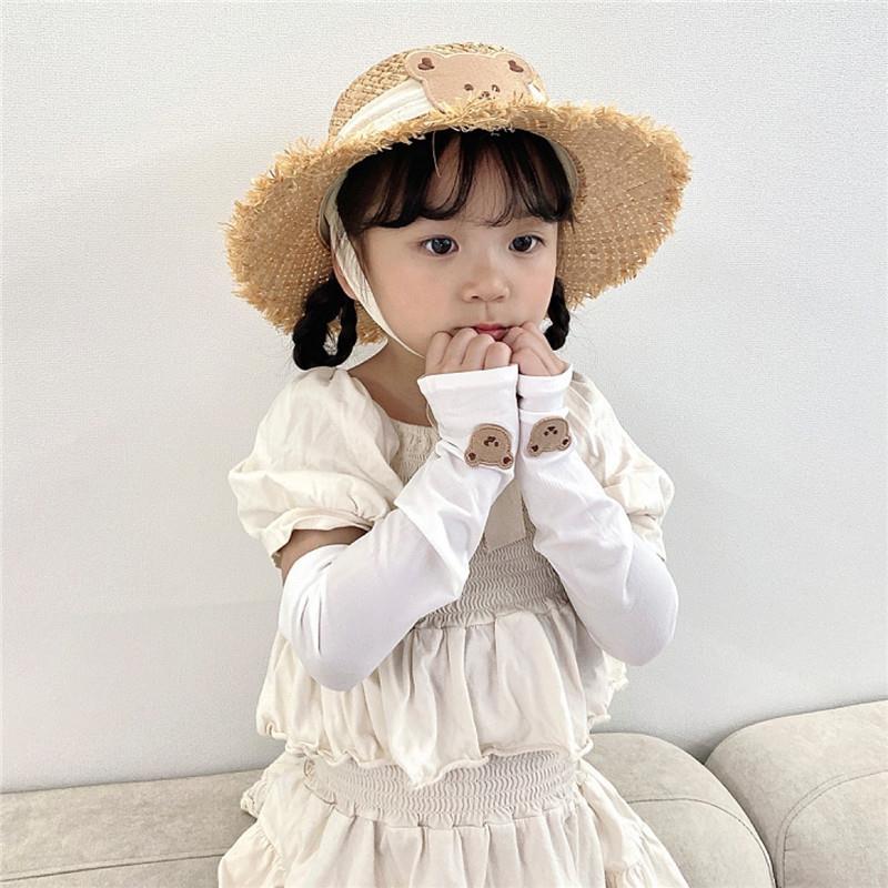 ins韩国儿童冰袖防晒男女童套袖冰丝夏季护臂透气薄款防紫外线