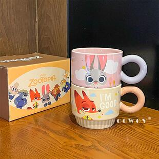 水杯高颜值家用办公室情侣咖啡杯可爱杯子生日礼物 尼克马克杯新款