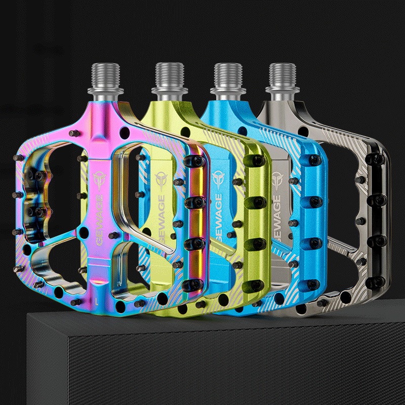 自行车铝合金24钉防滑加宽脚踏