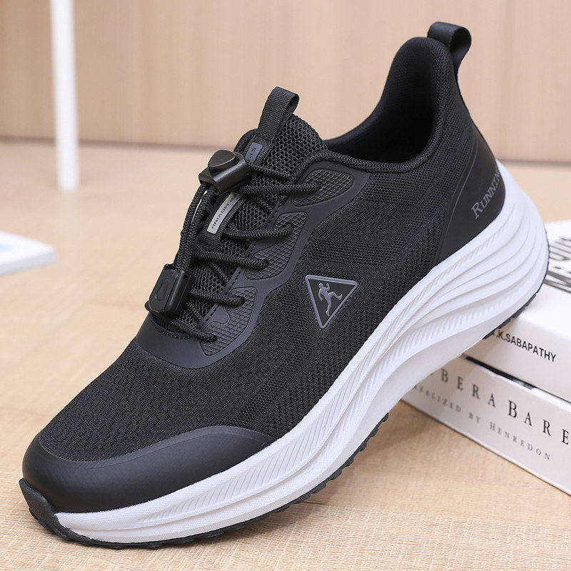 老北京布鞋春秋网面透气男鞋健步鞋中老年爸爸鞋套脚鞋平跟休闲鞋,流行男鞋,网面鞋,淘宝优惠券,粉丝福利购,淘宝优惠卷