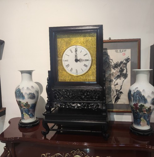 花梨木苏钟电子机芯