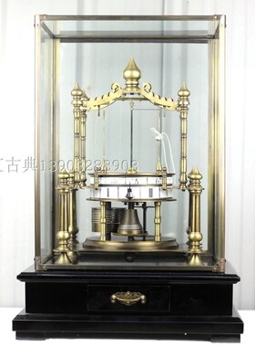 景工新品纯铜趣味玩乐机械座钟