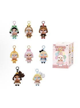泡泡玛特POPMARTCRYBABY眼泪工厂系列搪胶脸毛绒盲盒潮流挂件周边