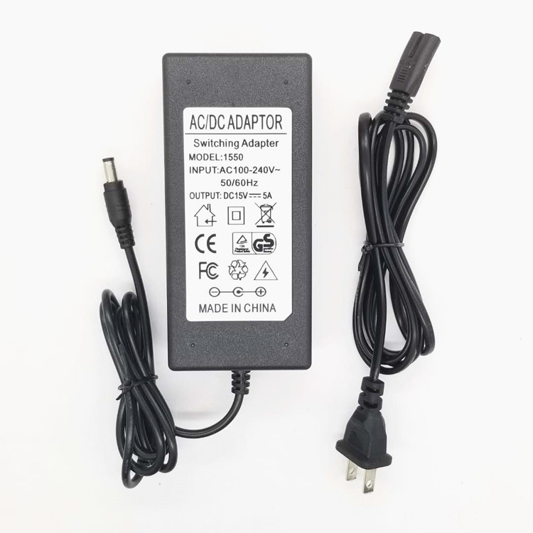 15V5A 1A 2A 3A 4A电源适配器笔记本拉杆音响监控交换机充电器线