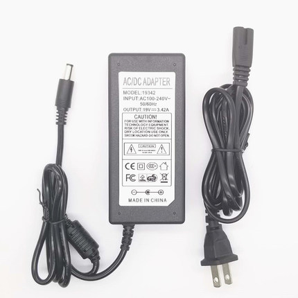 联想 神舟 方正 海尔笔记本电源适配器19V3.42A通用电脑充电线65W