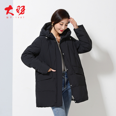 2024羽绒服女中长款过膝外套