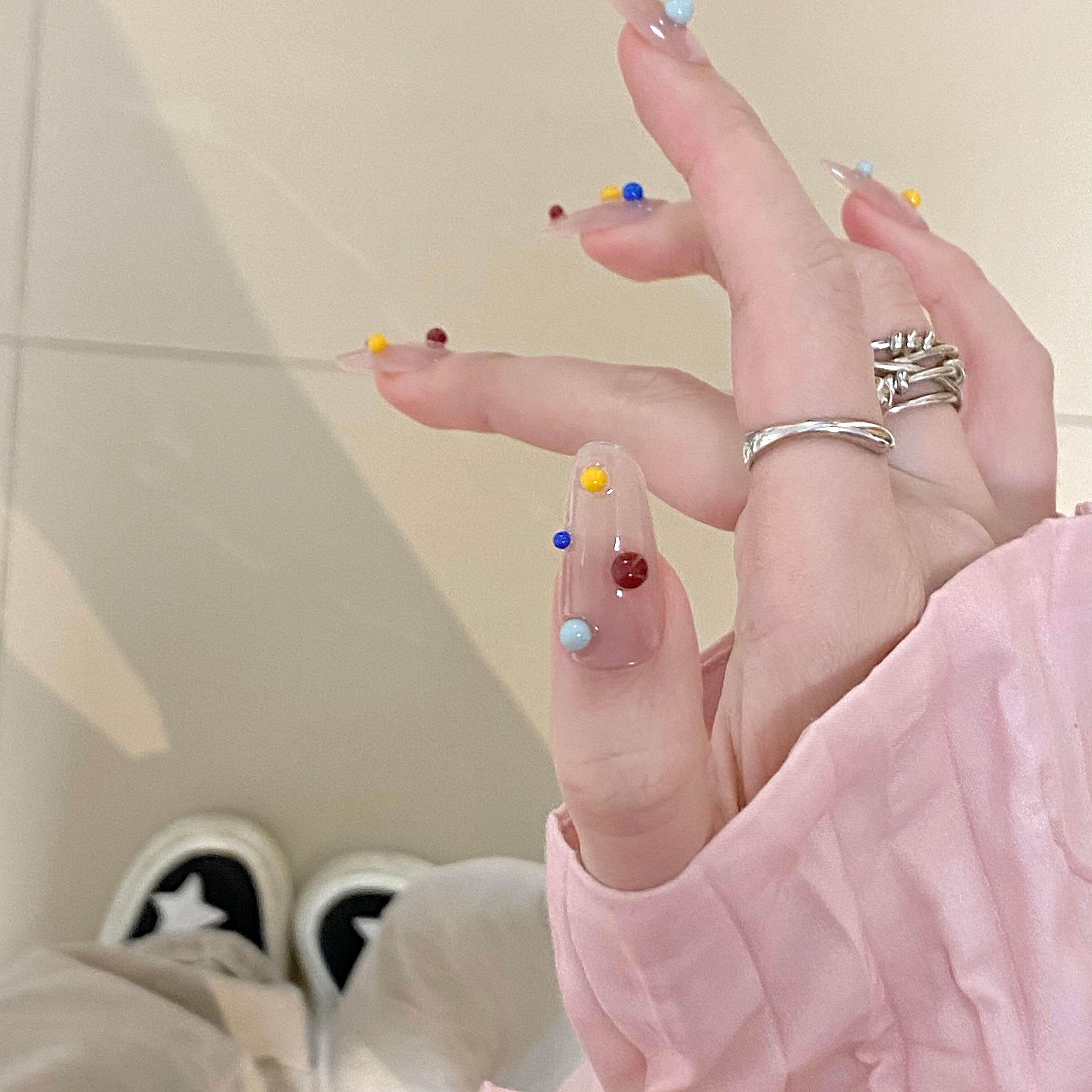 热爱彩色的小女孩de美甲系列~