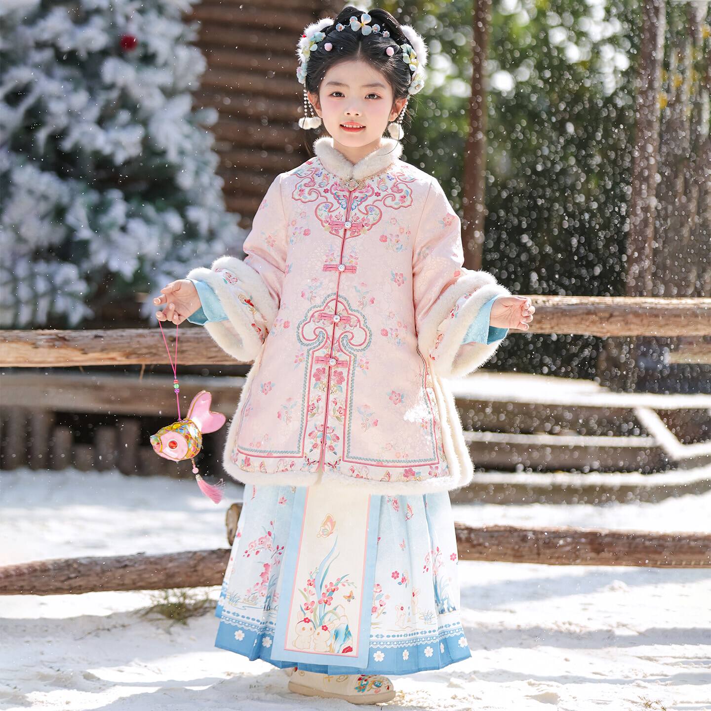 女童汉服唐装秋冬2026新款中国风超仙套装儿童冬款加厚古装拜年服