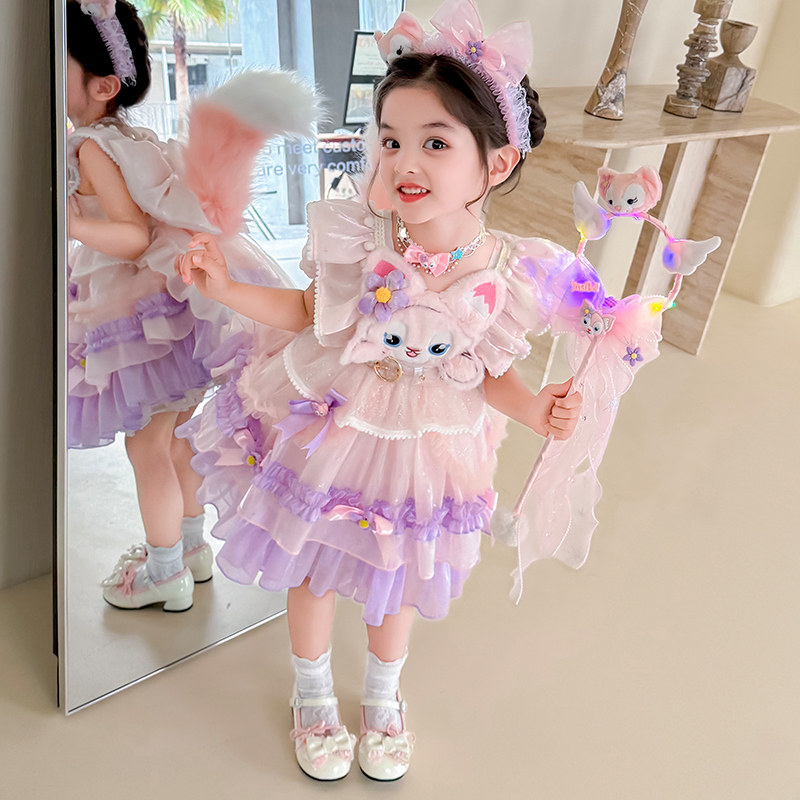 女童玲娜贝儿洛丽塔公主裙夏装2026新款小女孩生日洋气连衣裙夏款