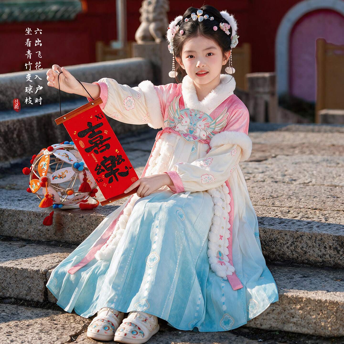 汉服女童唐装秋冬2026新款儿童古风超仙公主裙小女孩中国风连衣裙