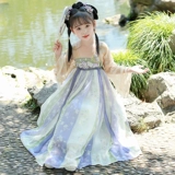 Ханьфу, платье, осенняя юбка на девочку для принцессы, осеннее