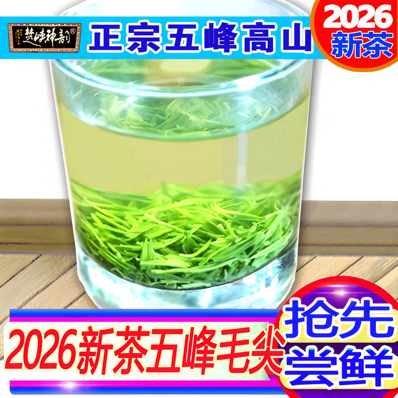 2026新茶湖北宜昌五峰茶叶散装耐泡雨前炒青栗香毛尖500g