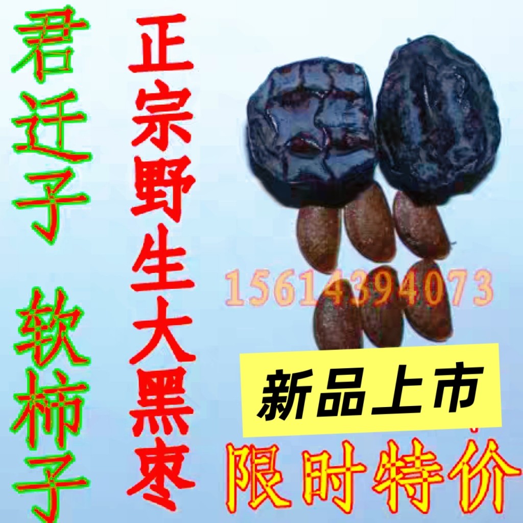 新品原生态500g中药材正宗特级野生黑枣君迁子 多核 非无核有核
