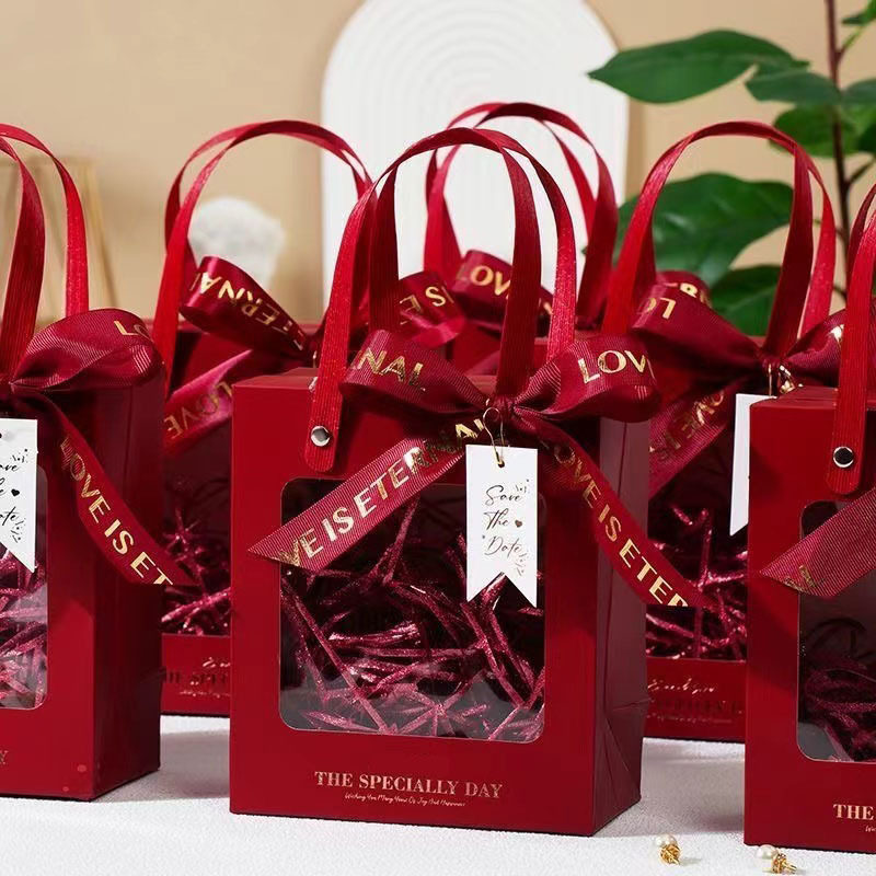 结婚喜糖盒伴手礼生日礼物礼盒女生口红包装礼物袋手提透明空盒子,节庆用品/礼品,伴手礼,淘宝优惠券,粉丝福利购,淘宝优惠卷