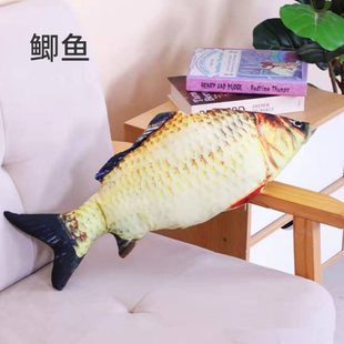 毛绒仿真鱼宠物猫玩具猫薄荷逗猫磨牙猫咪用品鱼娱乐互动玩具