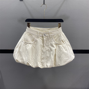 减龄花苞牛仔半身裙女2026春夏新款时尚显瘦休闲辣妹A字蓬蓬短裙