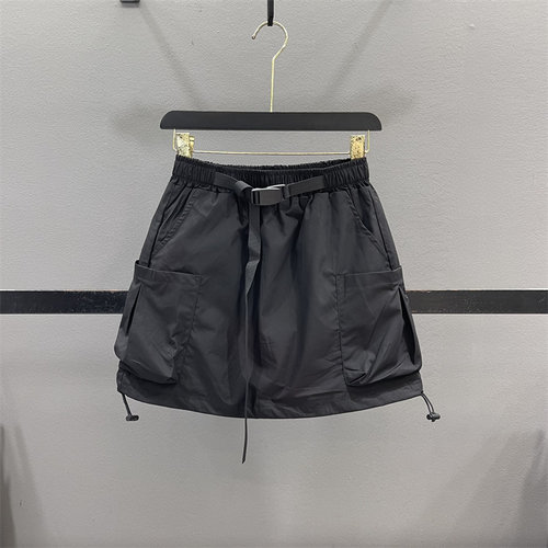 美式大口袋工装半身裙女休闲短裙