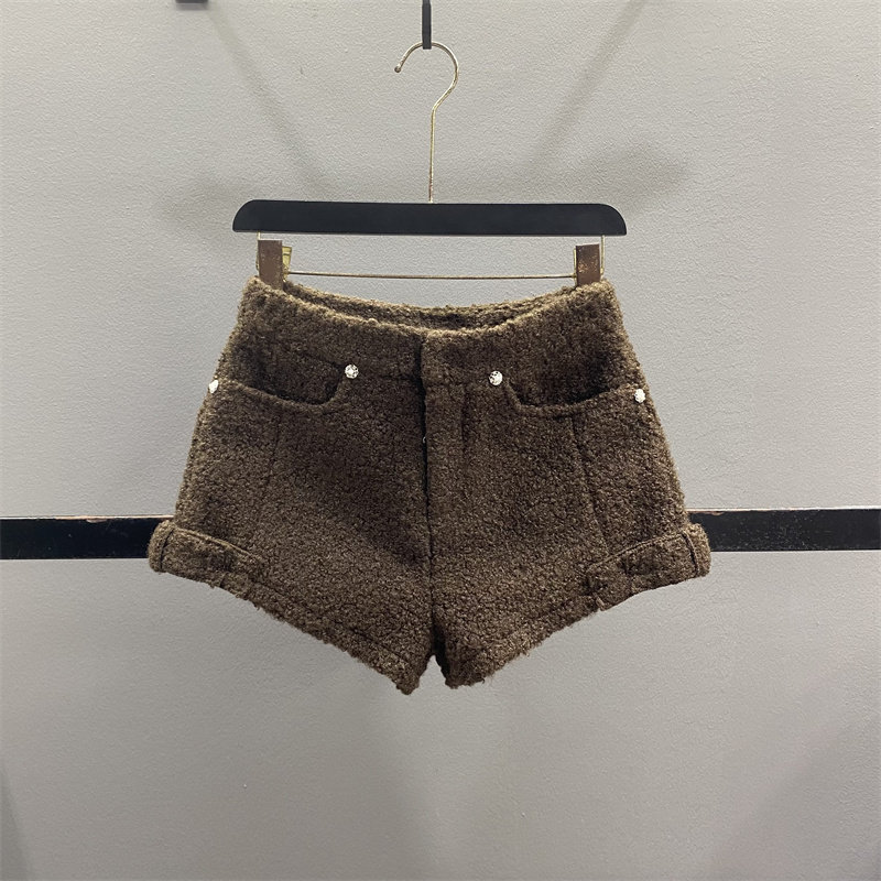 【清仓不退换】羊羔毛低腰短裤女辣妹外穿A字阔腿裤打底靴裤,女装/女士精品,休闲裤,淘宝优惠券,粉丝福利购,淘宝优惠卷