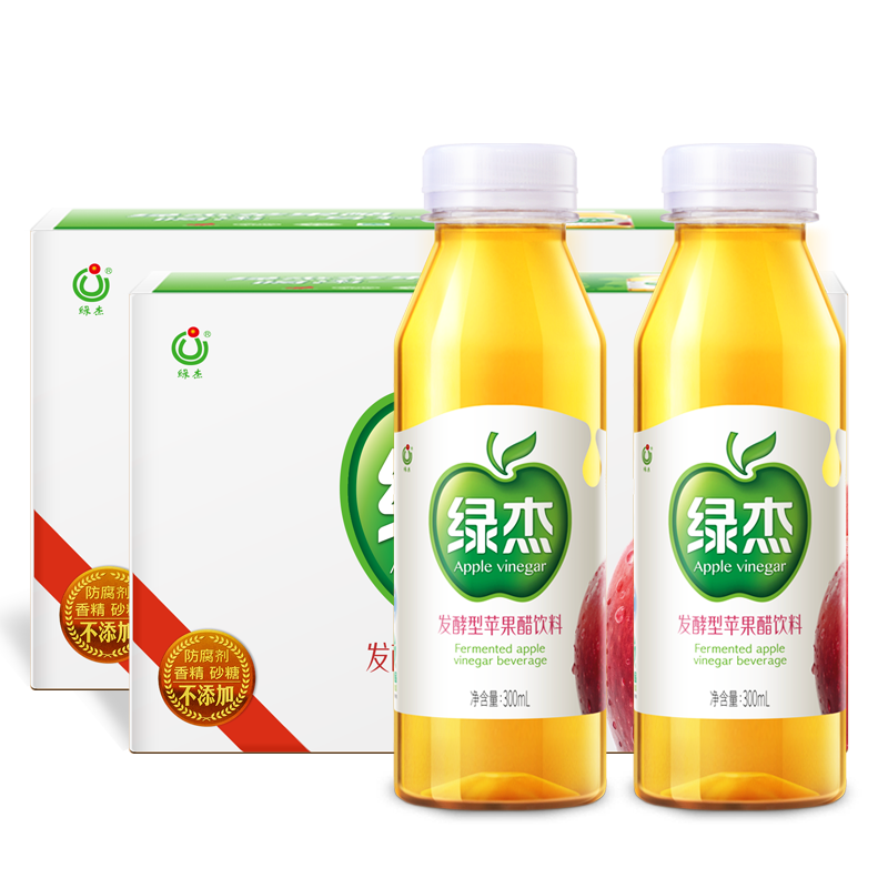 Green Jay fermentation apple vinegar Drinks Full container 300ml*2 Cartons 30 Vinegar Sucrose Drinksin the Coffee/Oatmeal/Chongyin , Beverages , 果醋饮料 category - from Buy2taobao.com to provide professional Taobao agent buy service