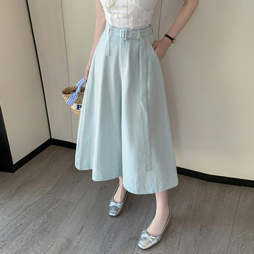 宽松大摆阔腿A字裙裤休闲裤女