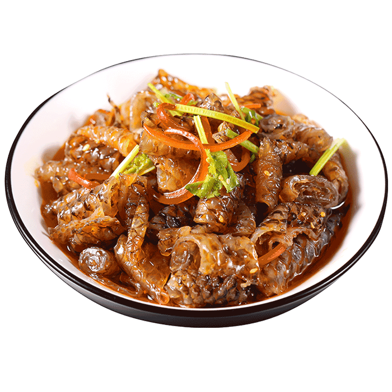 聪厨鱼皮卷230g*3袋下酒菜零食即食凉拌麻辣冷冻成品商用泡椒鱼皮