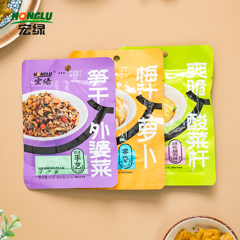 宏绿笋干梅干菜下饭小菜梅汁萝卜配粥酱腌菜榨菜福建特产咸菜