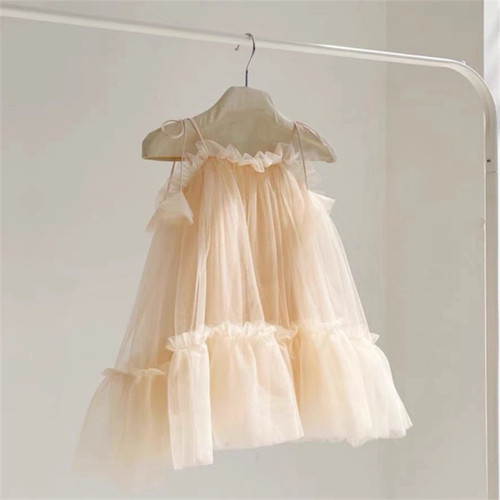 宝贝粉红色儿童小女孩吊带