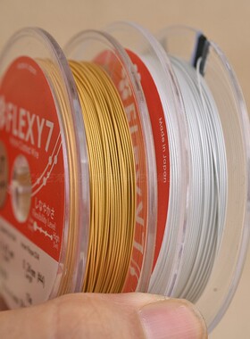 日本进口FLEXY7金丝软钢丝线手工diy穿珍珠颈线链项圈珠宝串珠线