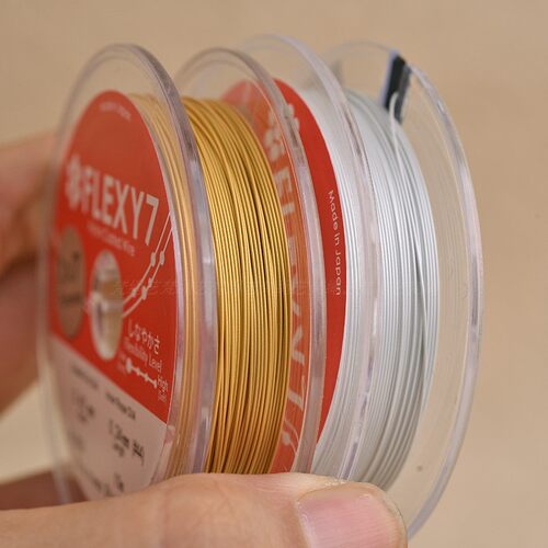 日本进口FLEXY7金丝软钢丝线串珠
