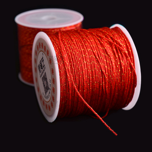 加金72 玉线洒金加芯0.8mm手工编织红手绳手链线穿珠耐磨可烧结线