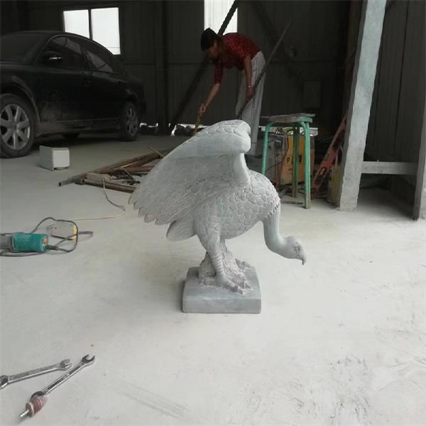 石雕大理石动物雕塑 狼 狗熊 秃鹫 龙龟  公园绿化带景观小品摆件