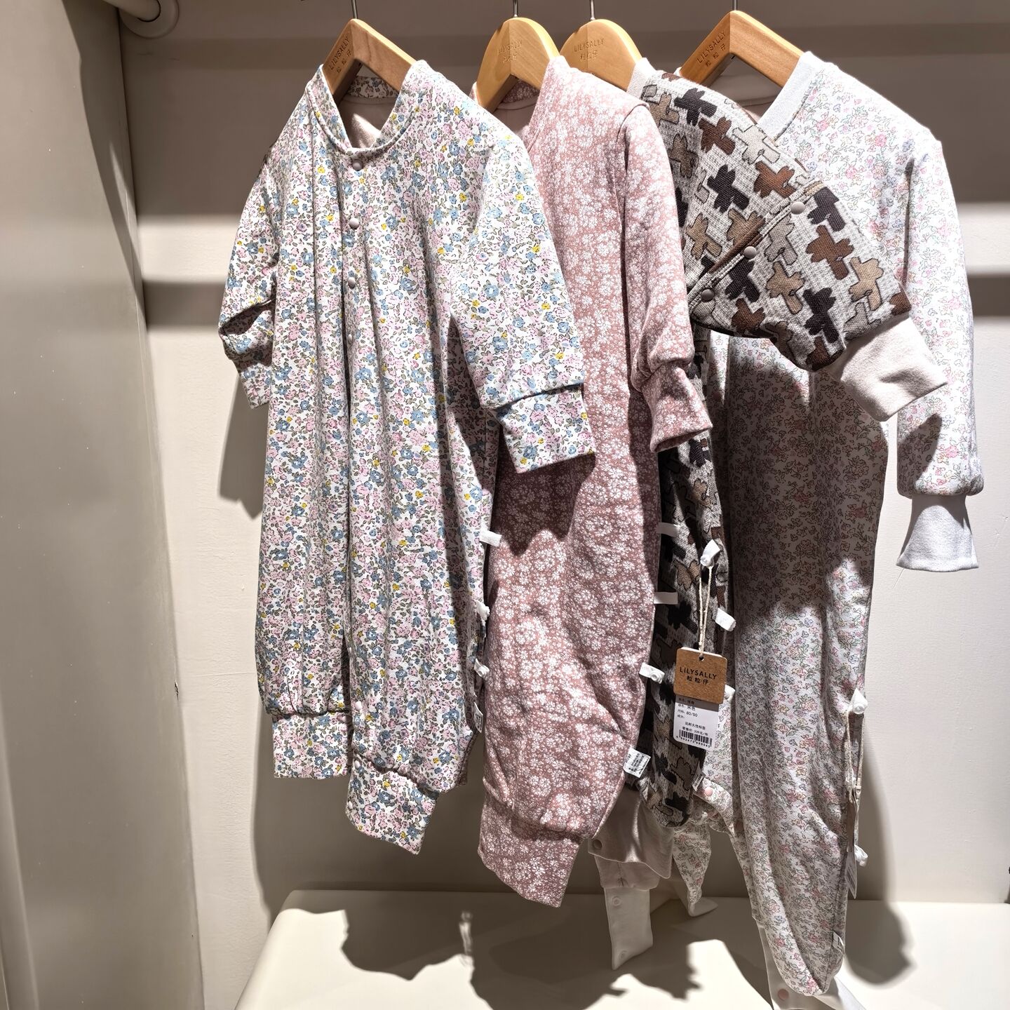 粒粒仔秋冬加绒连体衣婴儿婴童外出服爬服男女宝宝哈衣保暖睡服