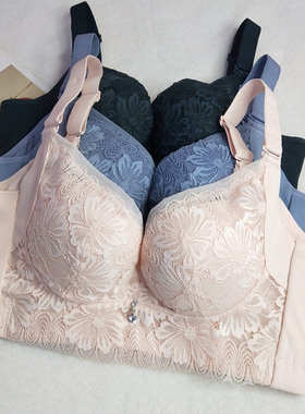 唯美文胸正品新款软钢圈调理聚拢侧收天作之美五排扣女内衣19342