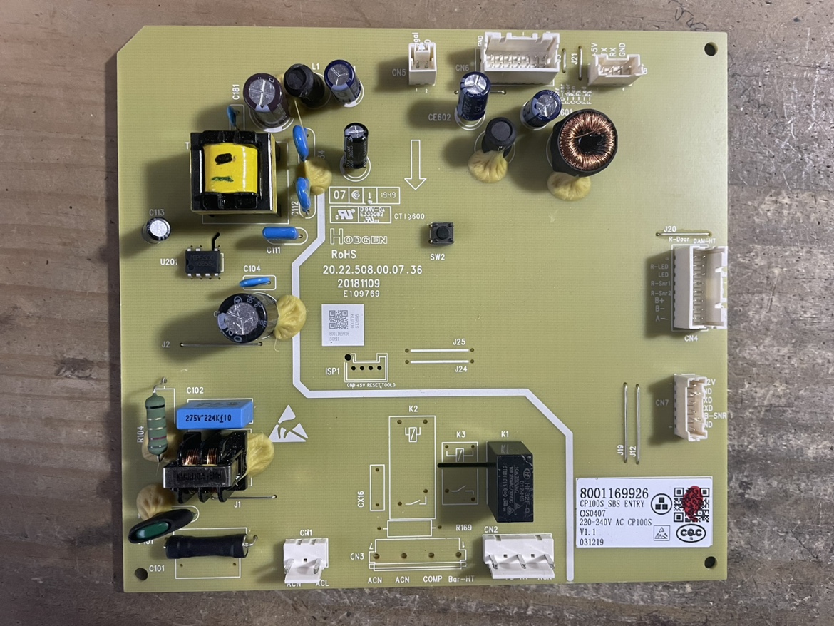使用西门子博世冰箱KA50NE20TI电脑板8001169926电源板主板229923
