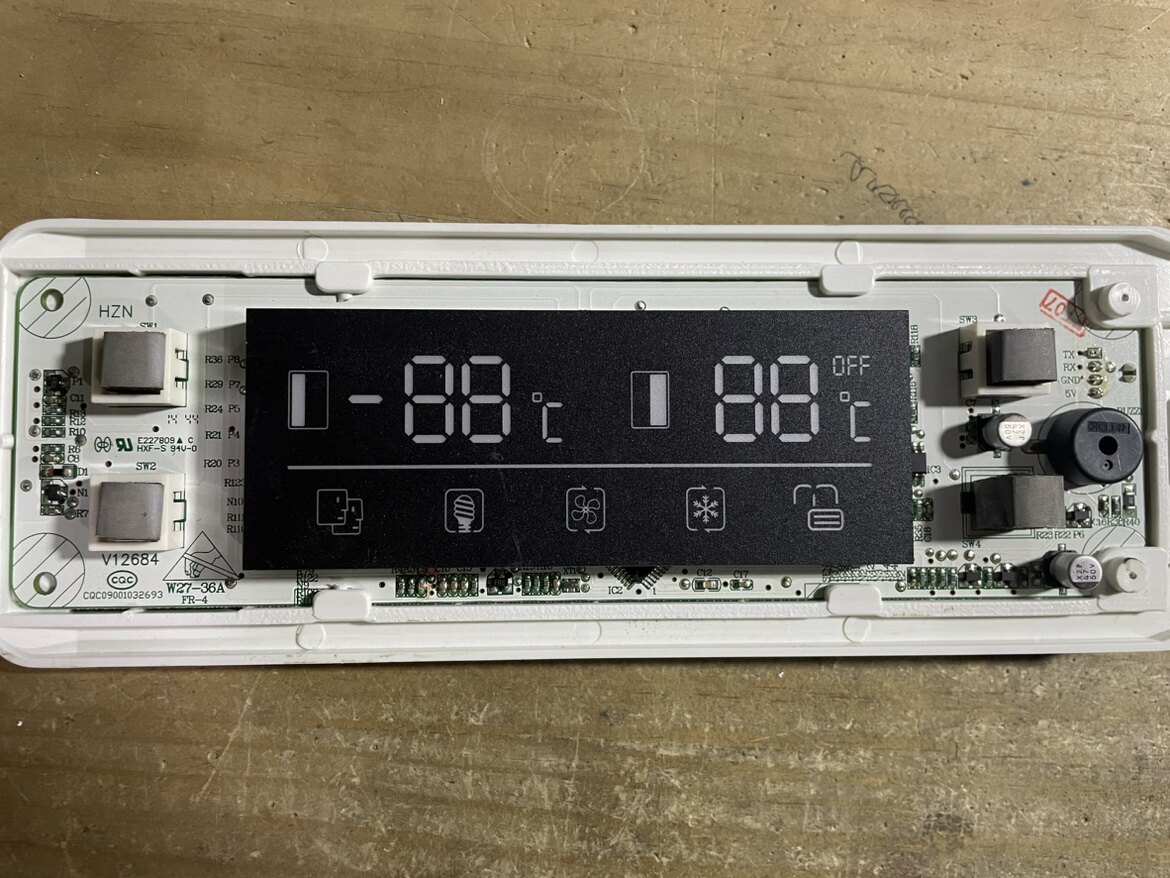 适用海尔冰箱FF2-66C显示板 0321801600触摸按键板V98538 - 实物图