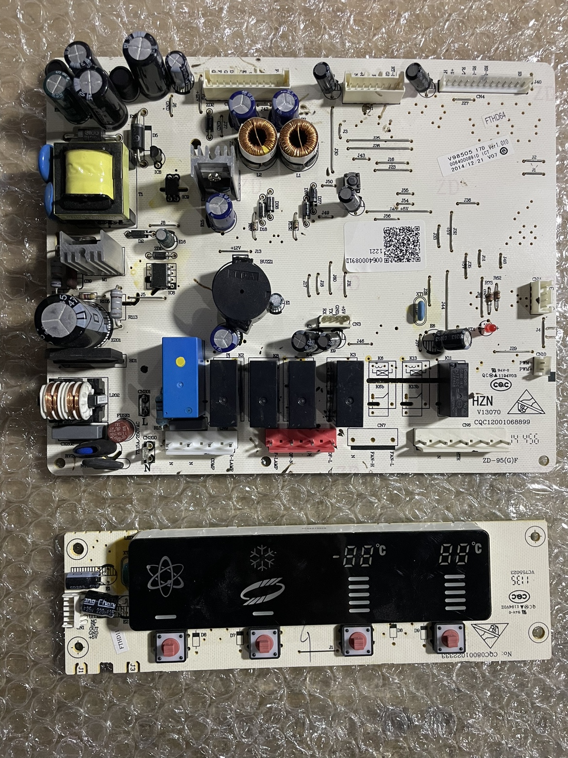 海尔电冰箱BCD-539WT显示板0064000984/A 主板0064000891D