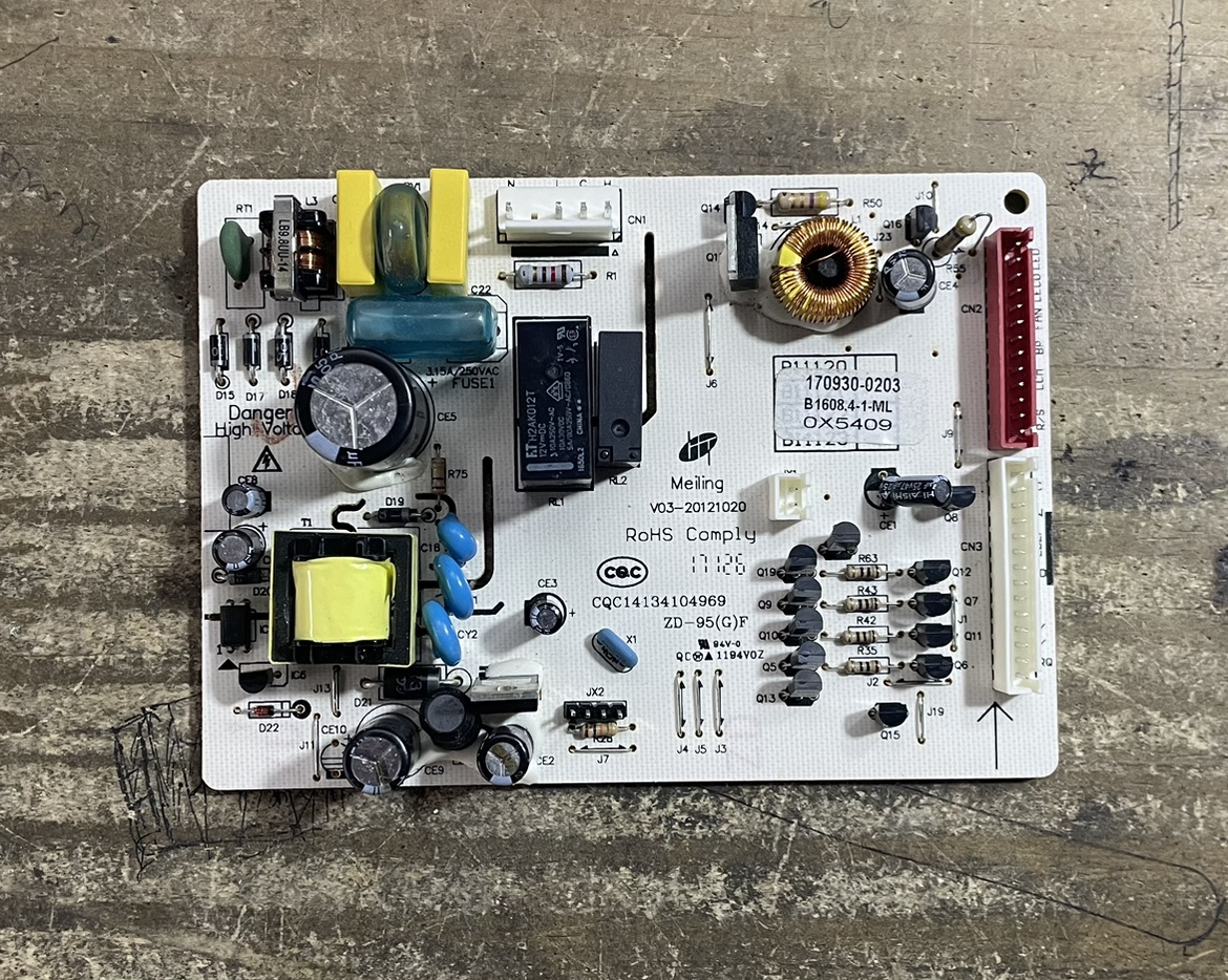 适用美菱冰箱控制板电脑板B1608.4-1 BCD-221WE3C电源板主板配件