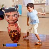 水袋可儿童玩具哪吒卡通沙袋气球不倒翁拳击搏击充气立式 锻炼