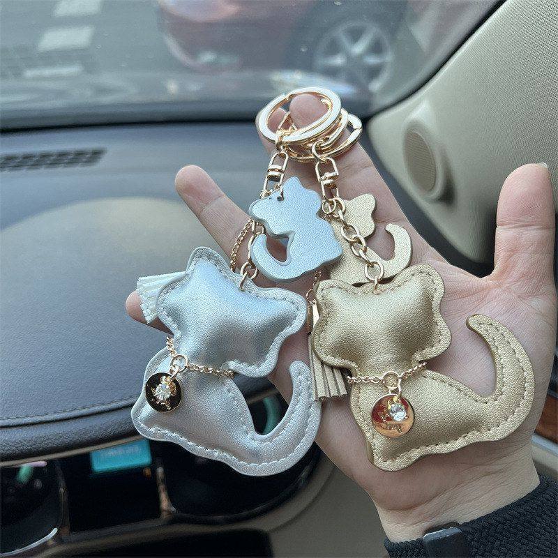 创意包包挂饰卡通皮革跨境圈可爱小猫咪钥匙链挂件汽车钥匙扣吊坠,服饰配件/皮带/帽子/围巾,钥匙扣,淘宝优惠券,粉丝福利购,淘宝优惠卷