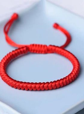男女可金刚本命年大小调节结红绳情侣手工转运手链绳红绳上岸编制