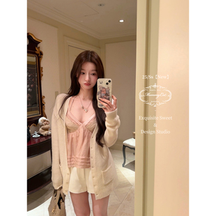 MummyCat下蛋喵  100羊毛日系慵懒宽松中长款口袋针织开衫外套