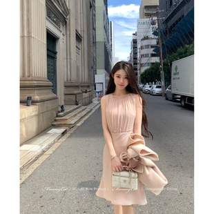 MummyCat下蛋喵【爱的交响乐】26新品醋酸缎面拼接气质包臀连衣裙