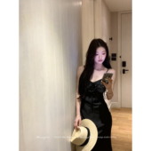 瑰丽魅影 下蛋喵 花朵钉钻v领显瘦度假鱼尾吊带长裙 Cat Mummy