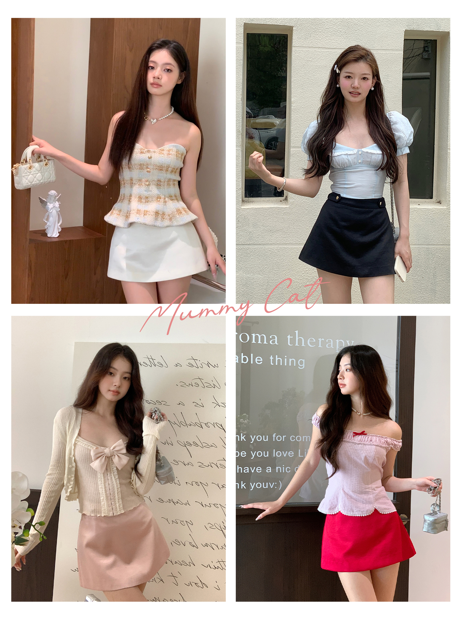 下蛋喵缎面光泽感半裙短裙女夏